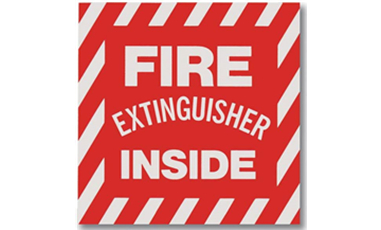 Método para hacer un signo de lucha contra incendios prolongados a prueba de fuego.