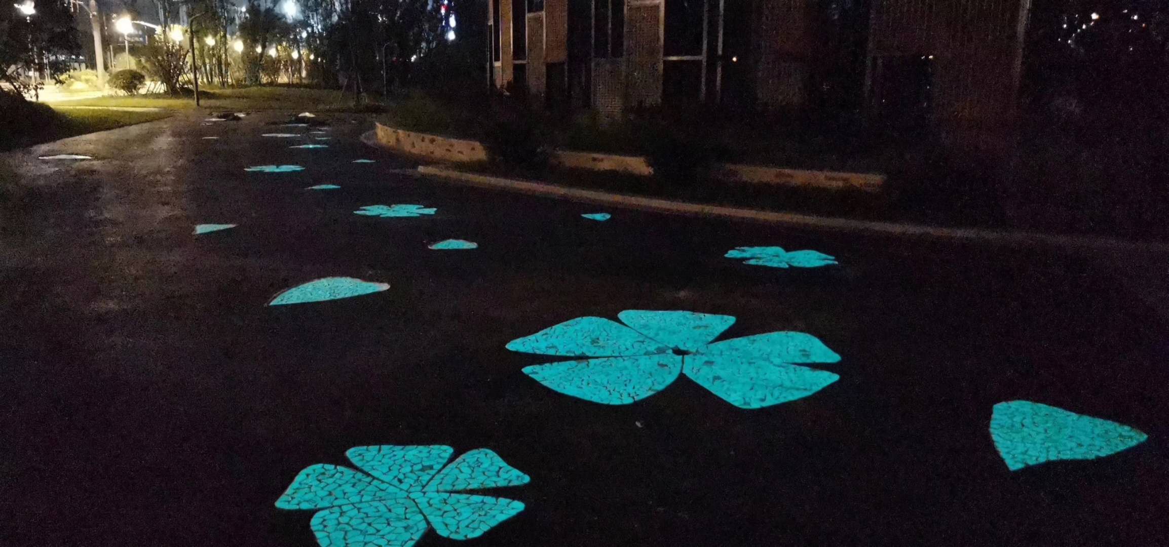 Luminoso Ndicators Tiles para el camino ciego que brilla en la oscuridad